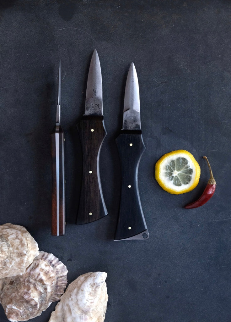 Oyster knife, forged steel and ebony