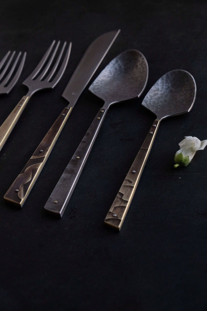 Flatware - Brass Feather