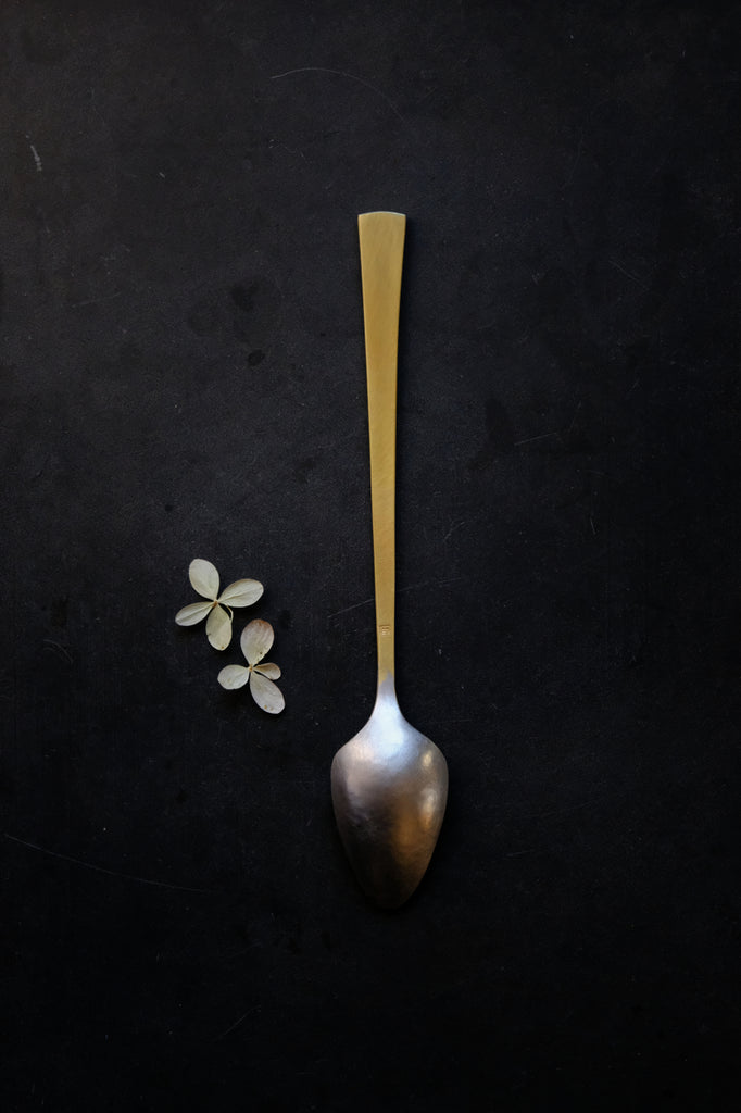 Brass and Tin Tea Spoon