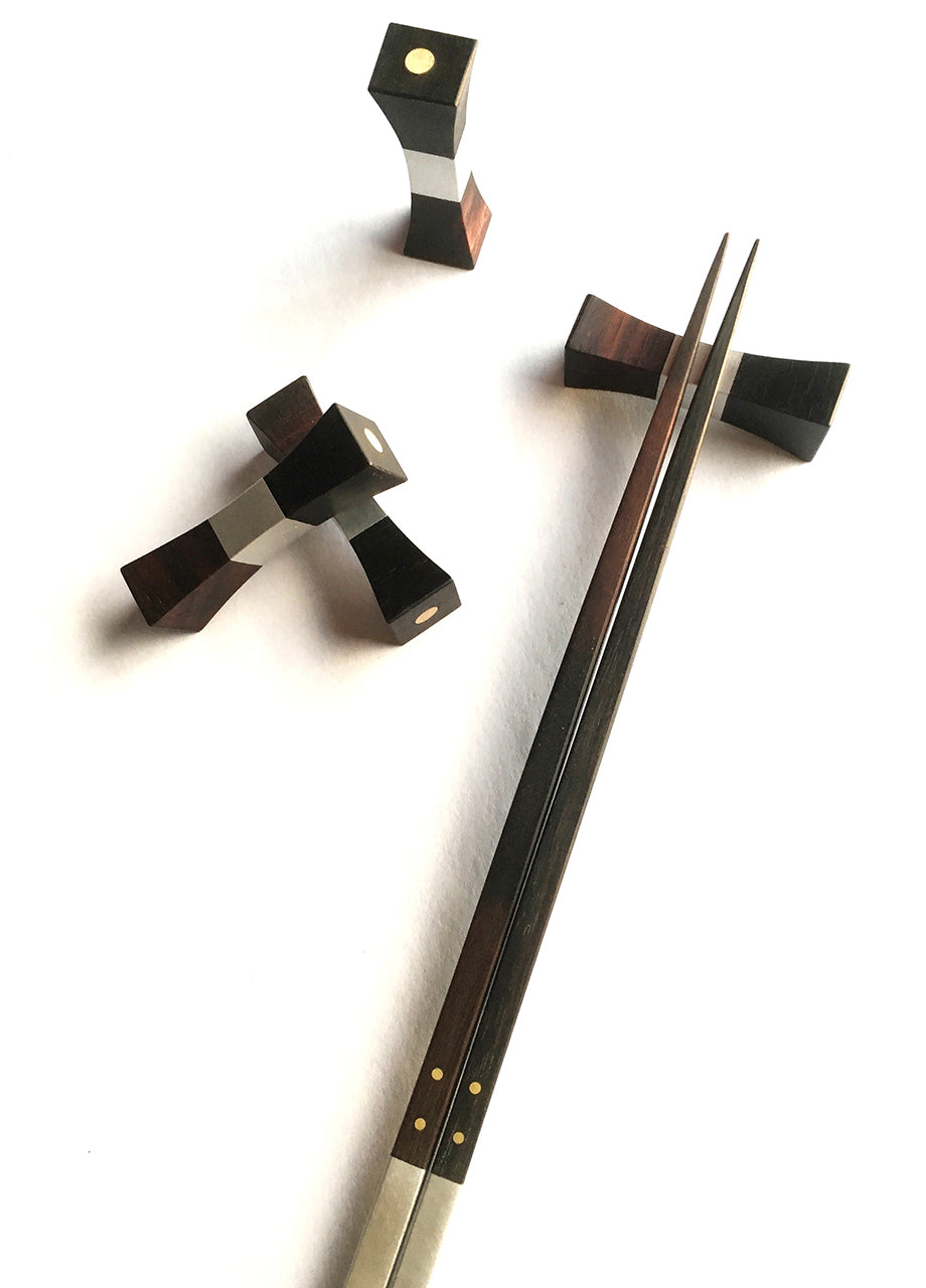 Chopsticks with resting block — DeWitt Woodworking