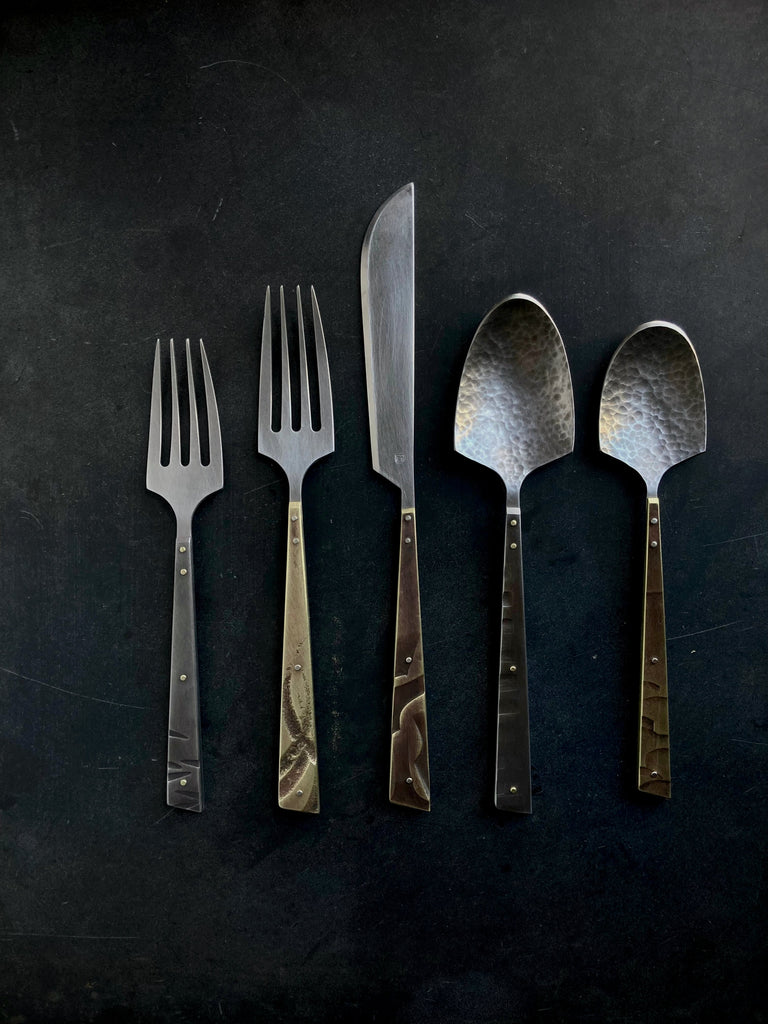 Flatware - Brass Feather