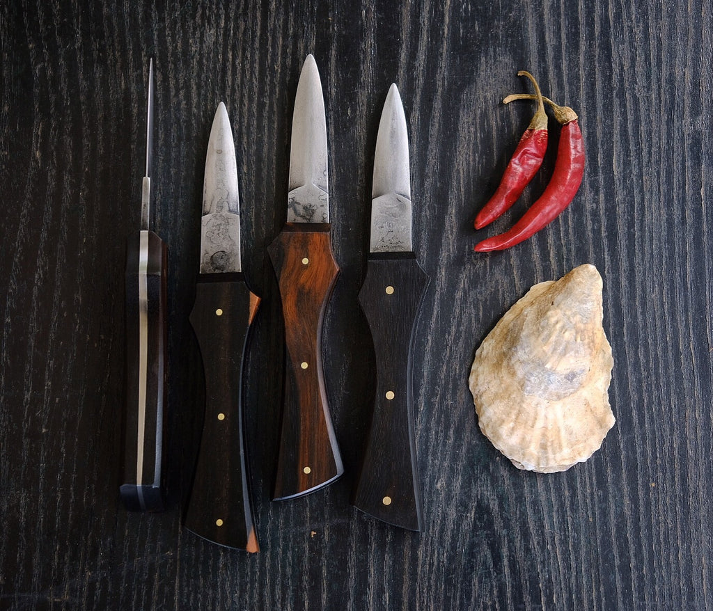 Oyster knife, forged steel and ebony