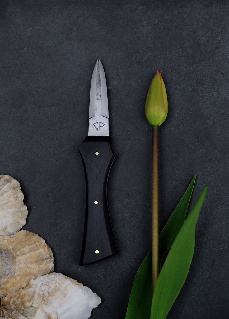 Oyster knife, forged steel and ebony